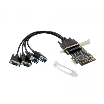 Conceptronic 4 prievadų DB9 RS232 PCIe kortelė