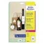 Kainų etiketės be lipniosios juostos Avery T2004-10, 120 vnt., balti, apvalūs, 6 cm