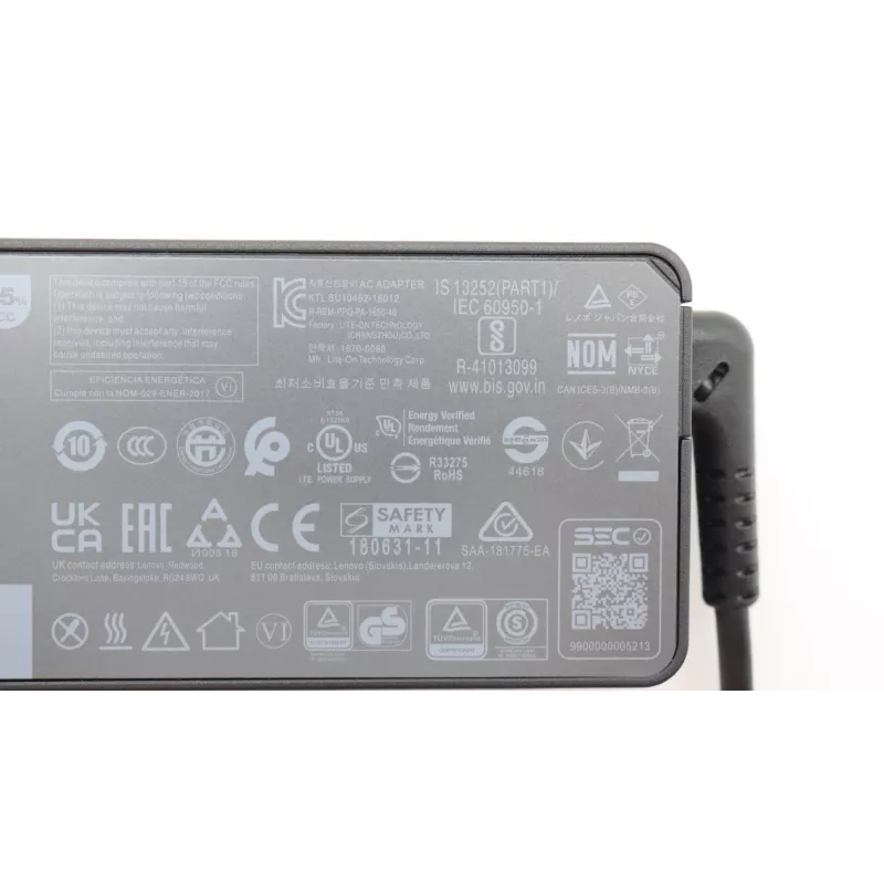 Lenovo 5A10W86252 maitinimo adapteris / keitiklis 65 W juodas