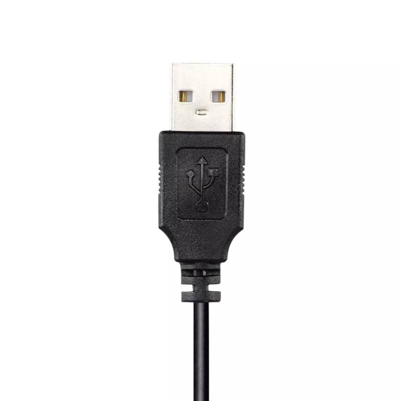 Hama HS-USB300 laidinės USB ausinės, juodos
