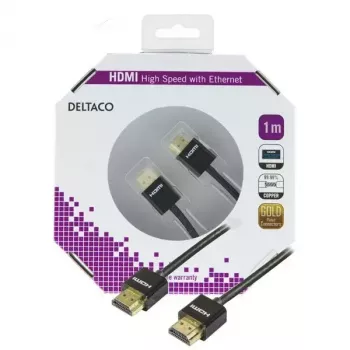 HDMI kabelis Deltaco HDMI-1091 1 m
