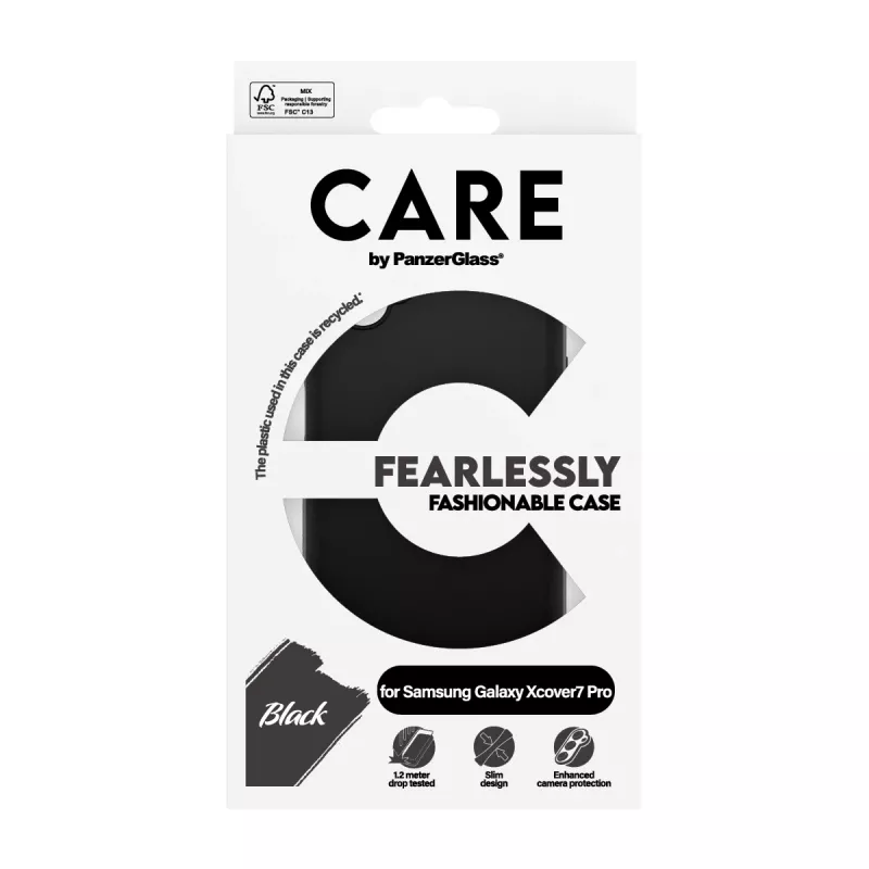 Apsauginis TPU dėklas PanzerGlass, skirtas Samsung Galaxy Xcover7 Pro – juodas