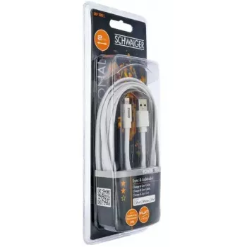 Lightning laidas Schwaiger LKF200L532 2 m Baltas