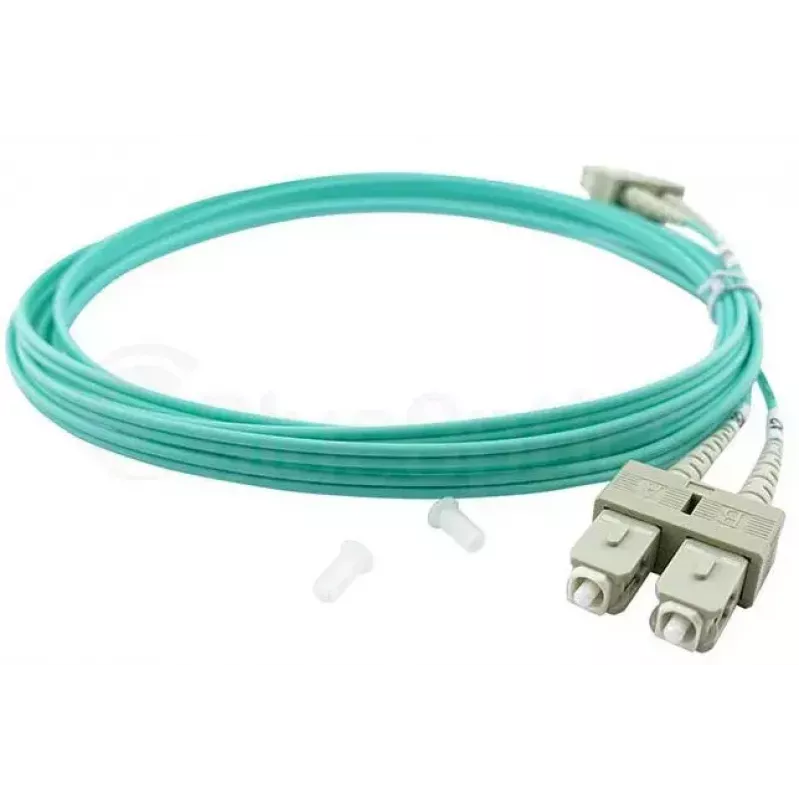 BlueOptics LC-SC daugiamodis OM3 duplex šviesolaidinis komutacinis kabelis, LC-UPC/SC-UPC, 3 m, smėlio spalvos (suderinamas su Corning 055702T512000003M)