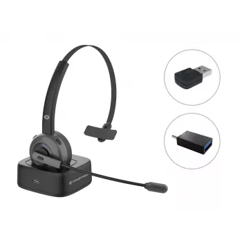 Belaidės Bluetooth ausinės su įkrovimo stotele ir Bluetooth USB adapteriu Conceptronic POLONA