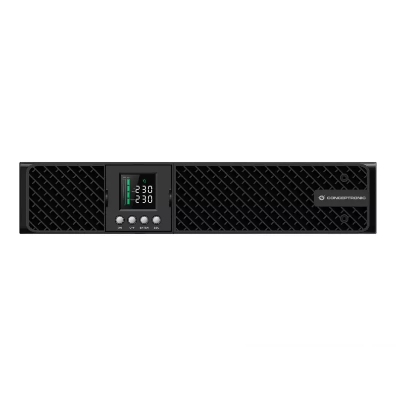 Conceptronic ZEUS51E1K 1000VA 1000W Online UPS, IEC, dvigubos konversijos (Online), 1 kVA, 1000 W, sinusinė banga, 220 V, 240 V