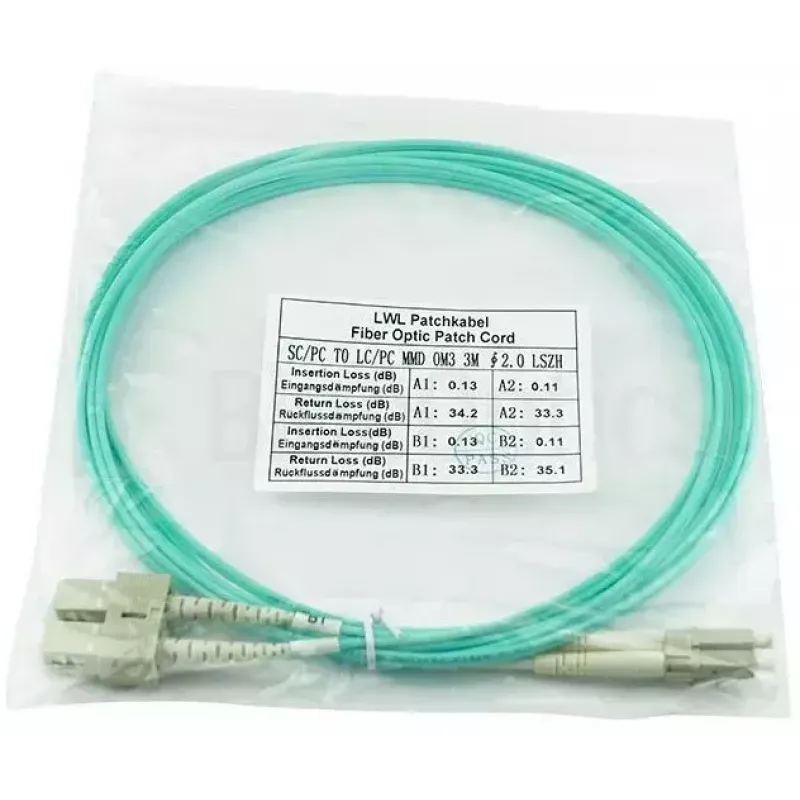 BlueOptics InfiniBand šviesolaidinis kabelis 5m 2x LC 2x SC LC/APC