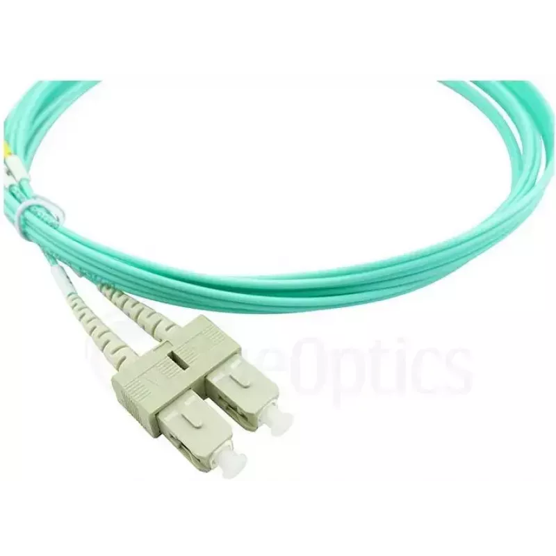 BlueOptics LC-SC daugiamodis OM3 Duplex šviesolaidinis komutacinis kabelis, LC-UPC/SC-UPC, 10 m, smėlio spalvos (suderinamas su Corning 055702K512000010M)