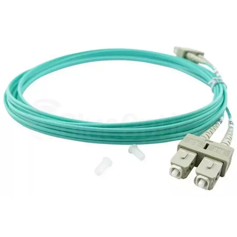 BlueOptics LC-SC daugiamodis OM3 Duplex šviesolaidinis komutacinis kabelis, LC-UPC/SC-UPC, 10 m, smėlio spalvos (suderinamas su Corning 055702K512000010M)