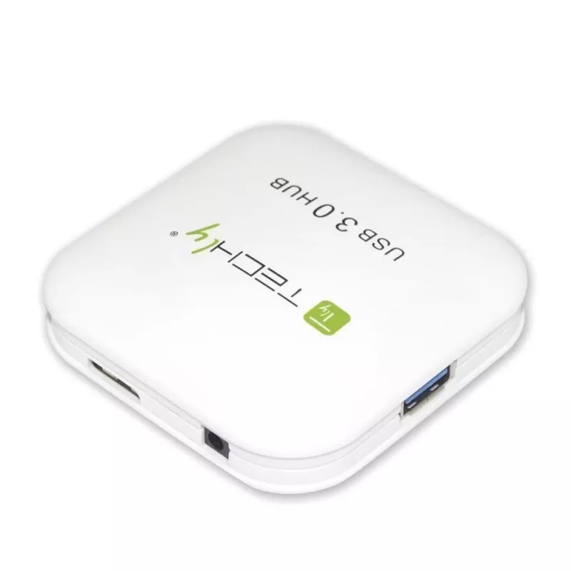 Techly USB 3.0 Super Speed Hub 4 prievadai baltas IUSB3-HUB4-WH