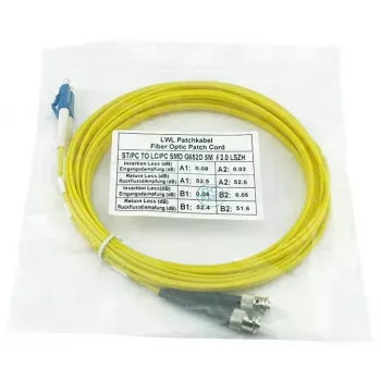 BlueOptics SFP3133BU1MK InfiniBand šviesolaidinis kabelis 1 m LC ST geltonas