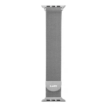 LAUT Steel Loop Silver – nerūdijančio plieno apyrankė Apple Watch