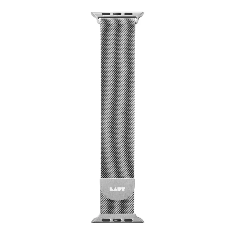 LAUT Steel Loop Silver – nerūdijančio plieno apyrankė Apple Watch