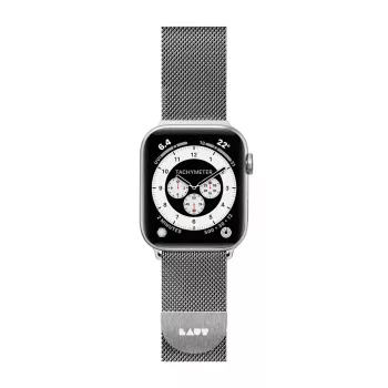 LAUT Steel Loop Silver – nerūdijančio plieno apyrankė Apple Watch