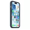 Silicone Dangtelis Apple iPhone 15 MagSafe Audros Mėlyna