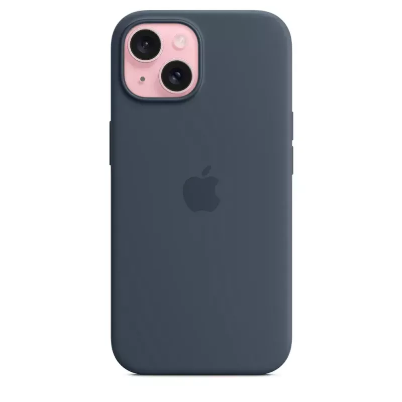 Silicone Dangtelis Apple iPhone 15 MagSafe Audros Mėlyna