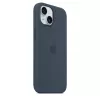 Silicone Dangtelis Apple iPhone 15 MagSafe Audros Mėlyna