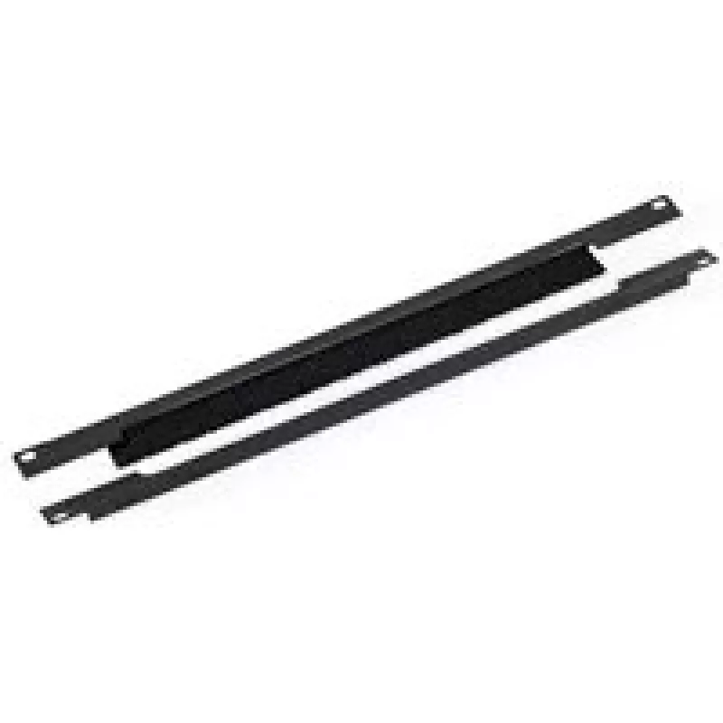 Triton RAB-ZP-X03-A3 kabelių praleidimo plokštė su šepečiu, 19 colių, 1U, horizontaliai dalinama, juoda