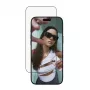 Apsauginis stiklas PanzerGlass SAFE. iPhone 17 Pro Max – itin plati PET plėvelė su juodu rėmeliu, EasyAligner, atspari įbrėžimams ir smūgiams