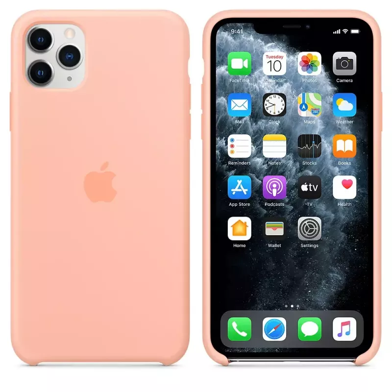 Silicone Dėklas Apple iPhone 11 Pro Max Grapefruit