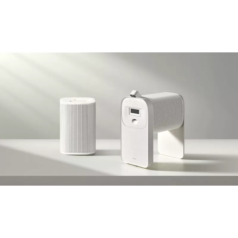 Samsung The Premiere 5 SP-LPF5DSAX itin trumpo fokusavimo lazerinis projektorius, 1080p, baltas