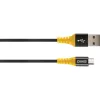 USB laidas Schwaiger WKUM10 511 1,2 m USB A Micro-USB B juodas geltonas
