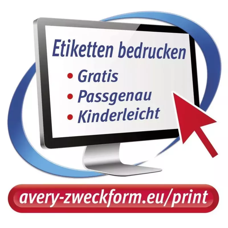 Lipni etiketė apskritimas Avery L6019REV-25