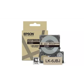 Epson LK-6JBJ lipdukų juostelė, smėlio, juoda