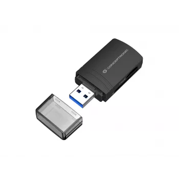 Conceptronic BIAN06B SD TF/MicroSD 4.0 kortelių skaitytuvas, UHS-II, USB 3.0, 5Gbps
