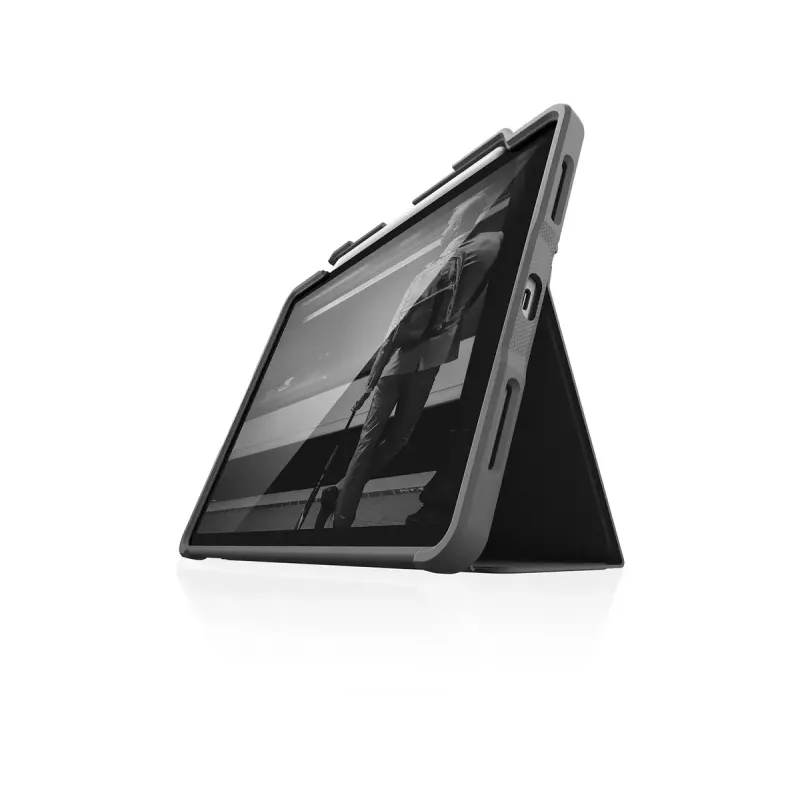 Dėklas Folio STM Dux Plus, skirtas iPad Air 4 kartos 27,7 cm, juodas