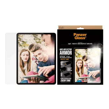PanzerGlass Anti-Reflective Armor ekrano apsauga iPad Air 13 colių (2024–2026) | Pro 13 colių (2024–2025) | Ultra-Wide Fit su FastFit įrankiu