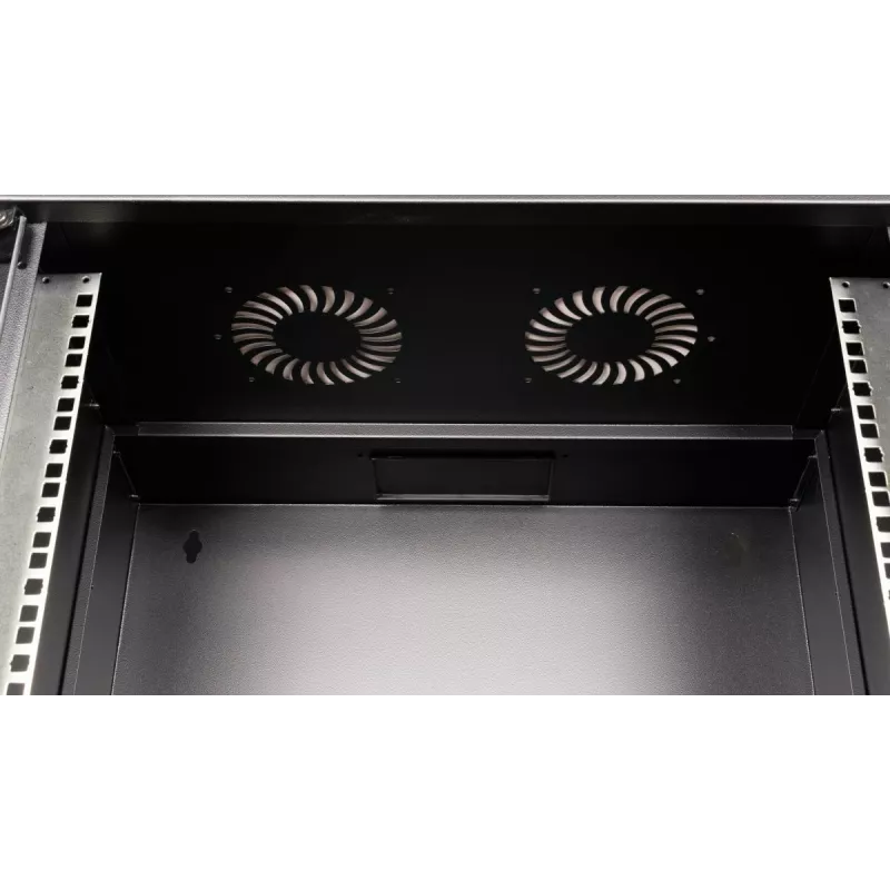 Equip Eco Mount sieninis 19 inch spintos korpusas, 12U, 540×400 mm, RAL9005 juoda