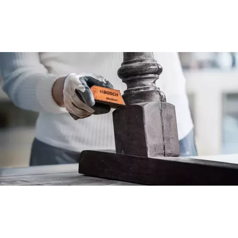 Šlifavimo blokelis Bosch 2 608 901 169 vidutinio grūdėtumo rudas oranžinis 69mm x 98mm