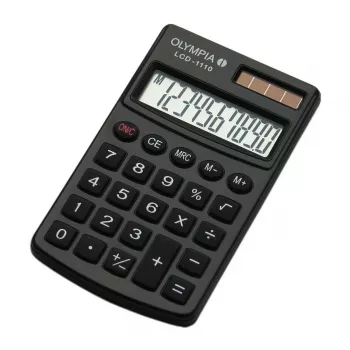 Pagrindinis skaičiuotuvas Olympia LCD 1110 Kišeninis Juodas