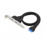 Conceptronic EMRICK11B adapteris iš 19 kontaktų vidinės USB 3.0 jungties į dvi USB-A išorines jungtis