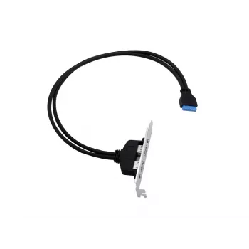 Conceptronic EMRICK11B adapteris iš 19 kontaktų vidinės USB 3.0 jungties į dvi USB-A išorines jungtis
