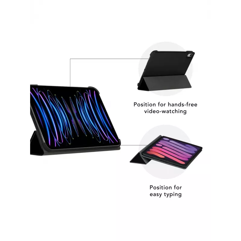 dbramante1928 Risskov - iPad Pro 11 inch (M5 2025/M4 2024) - Juoda, Folio dėklas