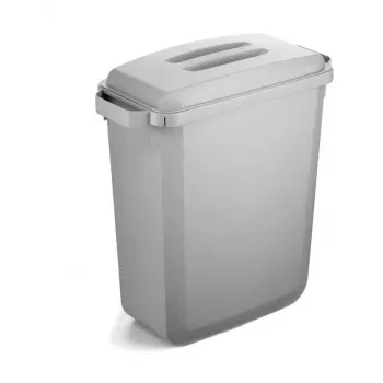 Šiukšlių konteineris Durable 1800503050 stačiakampis plastikinis pilkas 590x282x600 mm