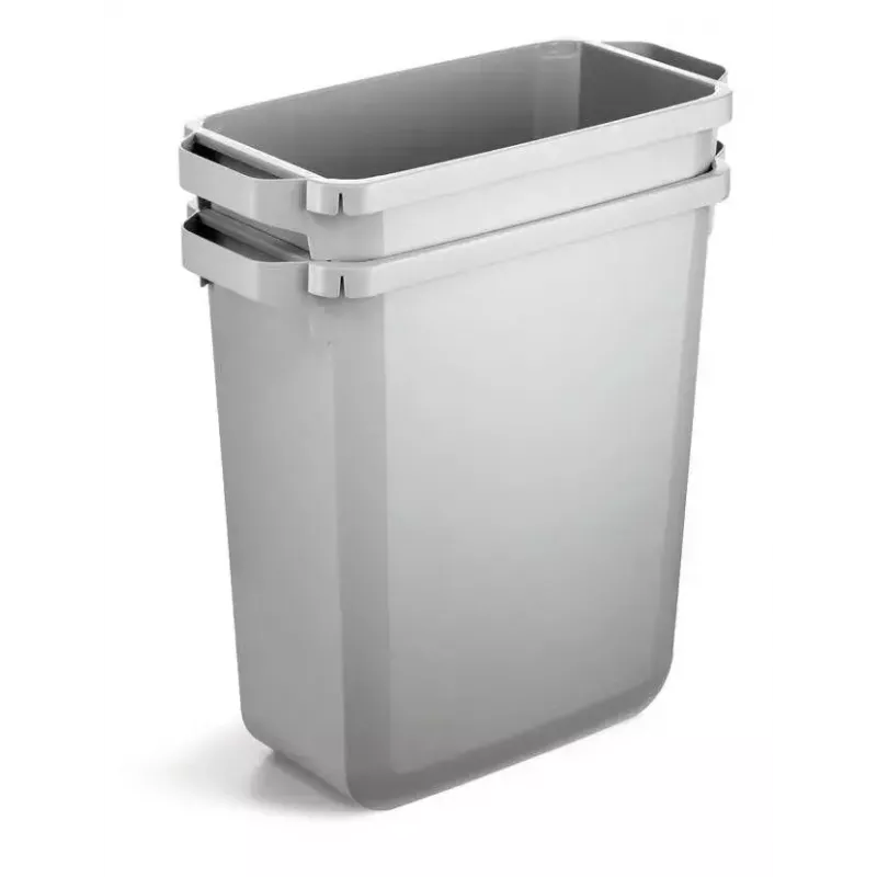 Šiukšlių konteineris Durable 1800503050 stačiakampis plastikinis pilkas 590x282x600 mm