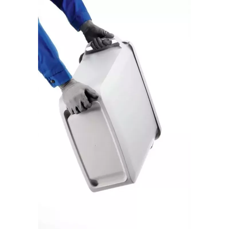 Šiukšlių konteineris Durable 1800503050 stačiakampis plastikinis pilkas 590x282x600 mm