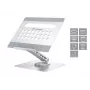 Conceptronic DONN27G stovas nešiojamam kompiuteriui, sidabrinis, aliuminis, 360°, USB 3.2 Gen 1 Type-C, 5000 Mbit/s