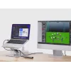 Conceptronic DONN27G stovas nešiojamam kompiuteriui, sidabrinis, aliuminis, 360°, USB 3.2 Gen 1 Type-C, 5000 Mbit/s