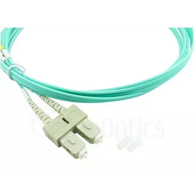 BlueOptics LC–SC daugiamodis OM3 Duplex šviesolaidinis komutacinis kabelis, LC-UPC/SC-UPC, 10 m, smėlio spalvos (suderinamas su Corning 055702T512000010M)