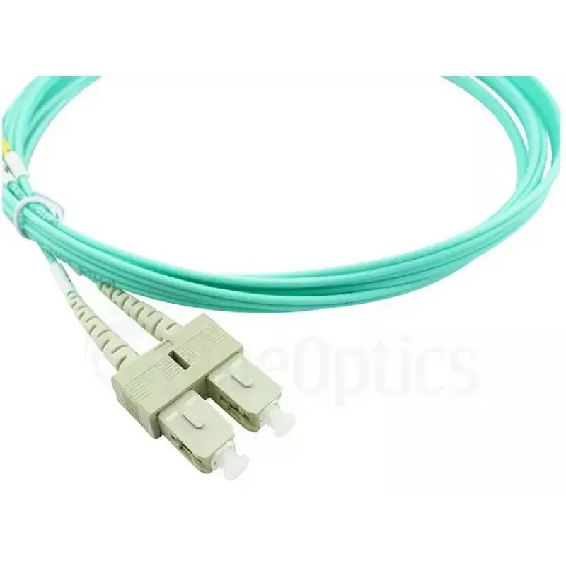 BlueOptics LC–SC daugiamodis OM3 Duplex šviesolaidinis komutacinis kabelis, LC-UPC/SC-UPC, 10 m, smėlio spalvos (suderinamas su Corning 055702T512000010M)