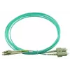 BlueOptics LC–SC daugiamodis OM3 Duplex šviesolaidinis komutacinis kabelis, LC-UPC/SC-UPC, 10 m, smėlio spalvos (suderinamas su Corning 055702T512000010M)
