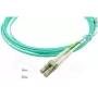 BlueOptics LC–SC daugiamodis OM3 Duplex šviesolaidinis komutacinis kabelis, LC-UPC/SC-UPC, 10 m, smėlio spalvos (suderinamas su Corning 055702T512000010M)