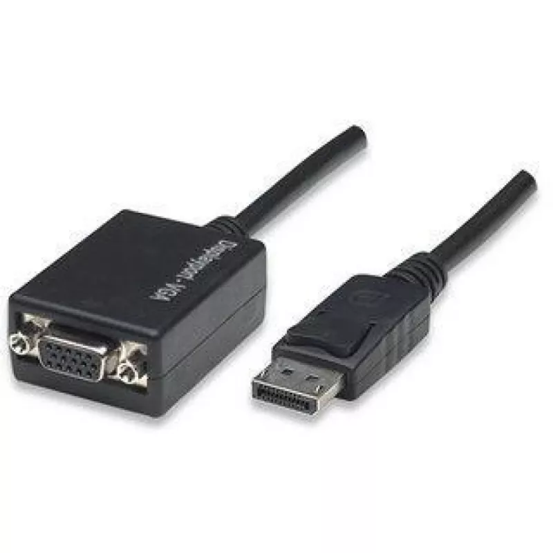 Techly IADAP DSP-250 adapteris DisplayPort į VGA, 0,07 m
