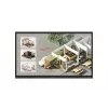LG CreateBoard Standart interaktyvi lenta 190,5 cm (75 col.) 3840 x 2160 pikselių Liečiamas ekranas Juoda