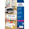 Vizitinės kortelės Avery Zweckform Quick&Clean C32026-25, baltos, 54 x 85 mm, 270 g/m2, 250 kortelių (25 lapai)