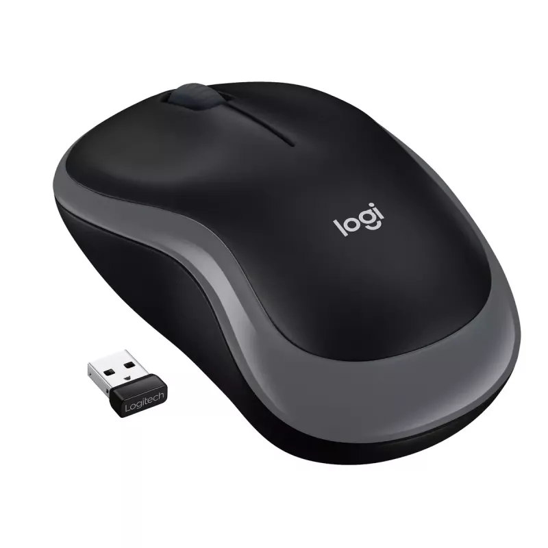 Pelinė Logitech M185 Swift Wireless pilka